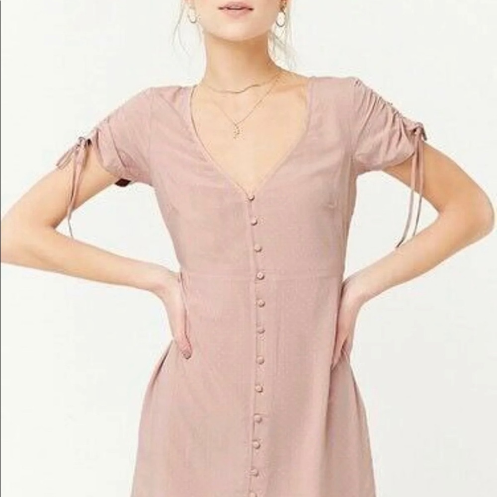 Polka Dot Button Front Dress SIZE S